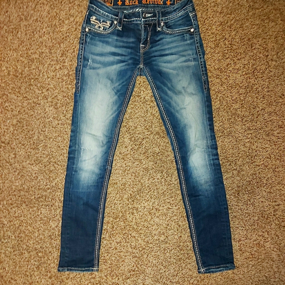 Rock revival Kai ankle skinny jeans